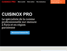 Tablet Screenshot of cuisinox-pro.com